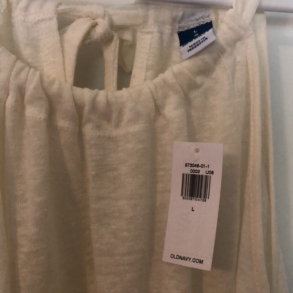 White/cream Linen Old Navy Tank Top NWT - Picture 4 of 5
